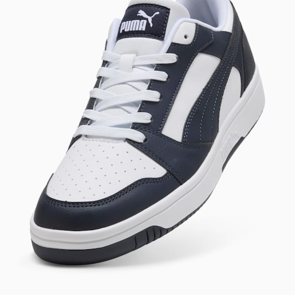 Rebound V6 Low Sneakers, PUMA White-New Navy, large-ZAF