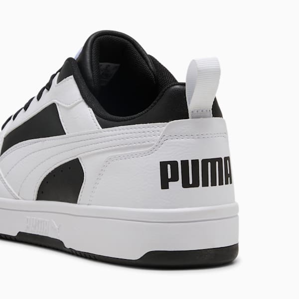 Rebound V6 Low Sneakers, PUMA Black-PUMA White, large-ZAF