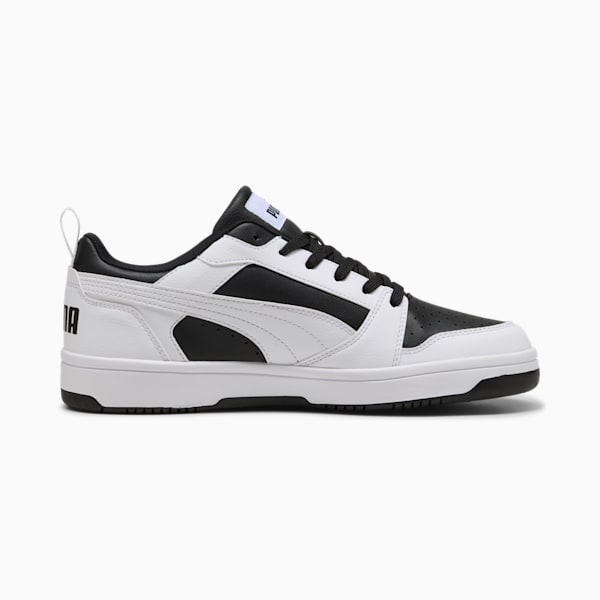 Rebound V6 Low Sneakers, PUMA Black-PUMA White, large-ZAF
