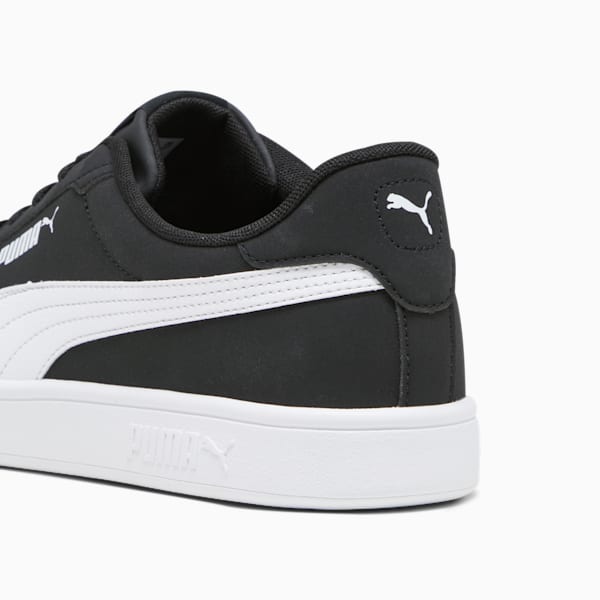 PUMA Smash 3.0 Buck Sneakers, PUMA Black-PUMA White, large-ZAF