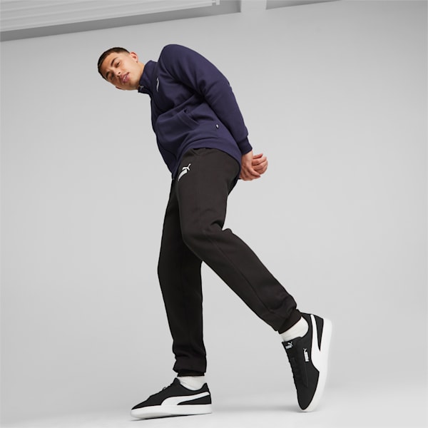 PUMA Smash 3.0 Buck Sneakers, PUMA Black-PUMA White, large-ZAF