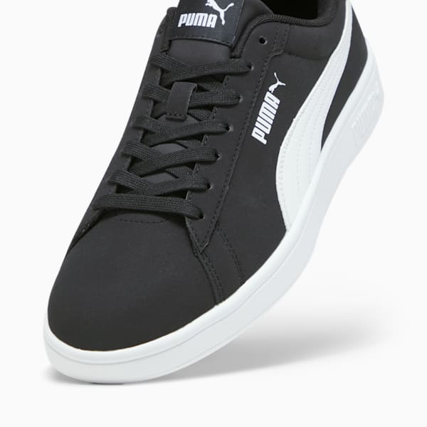 PUMA Smash 3.0 Buck Sneakers, PUMA Black-PUMA White, large-ZAF