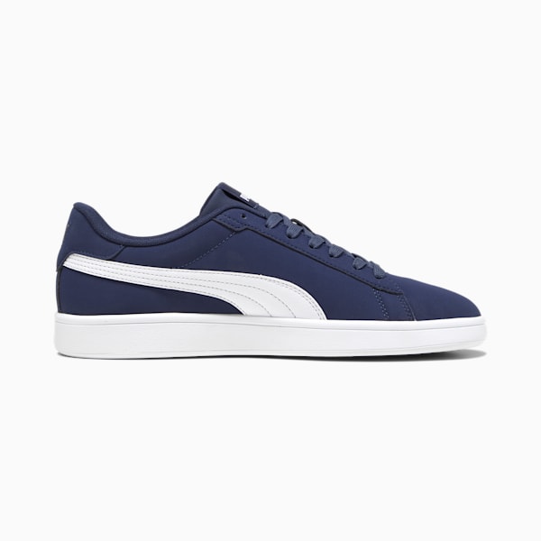 PUMA Smash 3.0 Buck Sneakers, PUMA Navy-PUMA White-PUMA Gold, large-ZAF