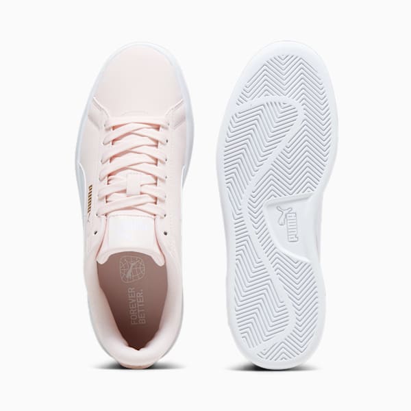PUMA Smash 3.0 Buck Sneakers, Frosty Pink-PUMA White-PUMA Gold, large-ZAF