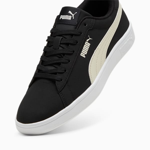 PUMA Smash 3.0 Buck Sneakers, PUMA Black-Alpine Snow-PUMA White, large-ZAF