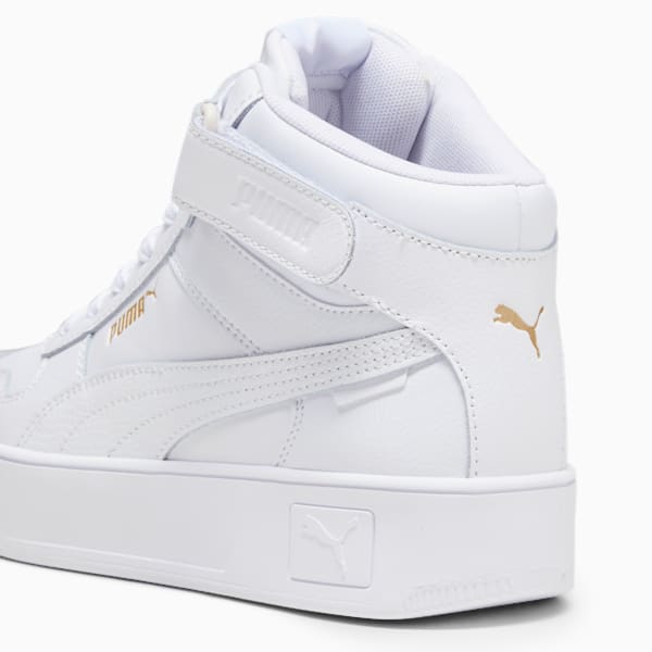 Carina Street Mid Women's Sneakers, PUMA White-PUMA White-PUMA Gold, large-ZAF