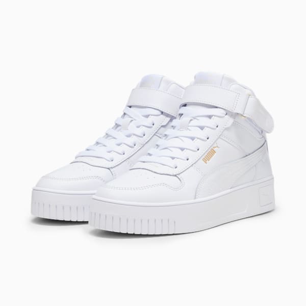 Carina Street Mid Women's Sneakers, PUMA White-PUMA White-PUMA Gold, large-ZAF