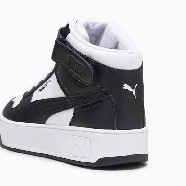 Zapatillas Carina Street Mid para mujer, PUMA White-PUMA Black, large-ARG