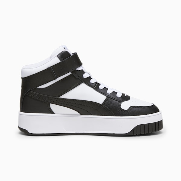 Zapatillas Carina Street Mid para mujer, PUMA White-PUMA Black, large-ARG