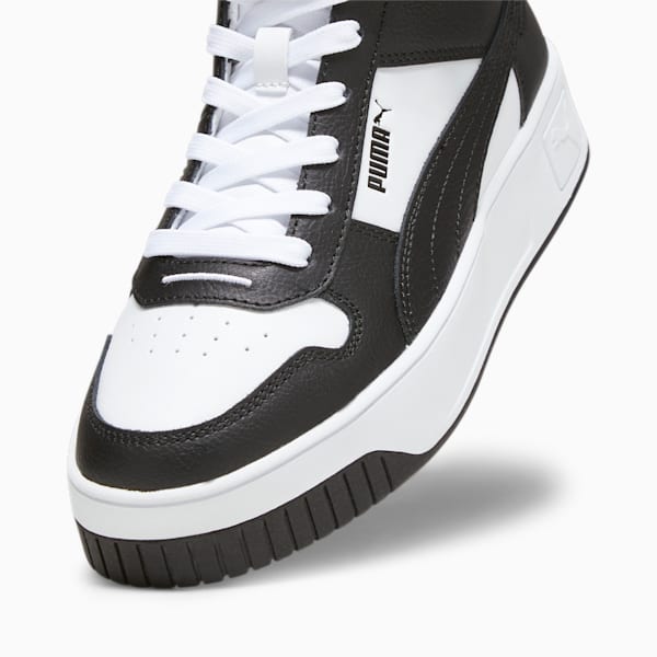 Zapatillas Carina Street Mid para mujer, PUMA White-PUMA Black, large-ARG