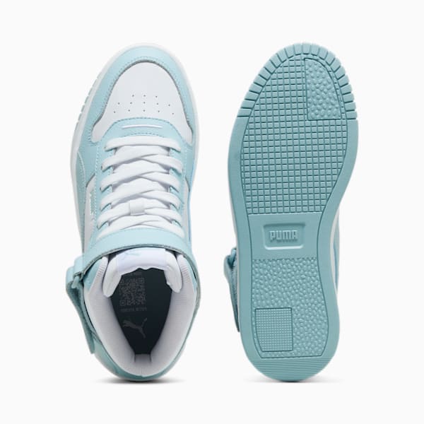 Carina Street Mid Women's Sneakers, PUMA White-Turquoise Surf, large-ZAF