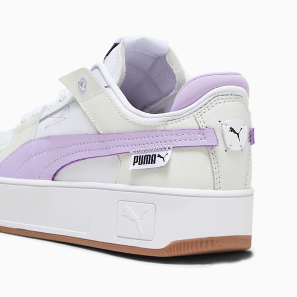 Carina Street VTG Women's Sneakers, PUMA White-Vivid Violet-Vapor Gray, large-ZAF