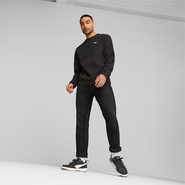 Rebound Low 75 Years Sneakers, PUMA Black-Warm White-Archive Green-Gold-Pristine, large-ZAF
