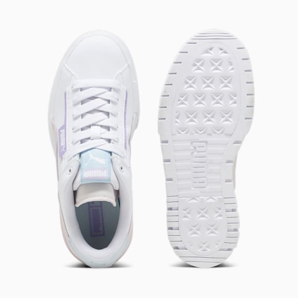 Mayze Crashed Women's Sneakers, PUMA White-Galaxy Pink, large-ZAF