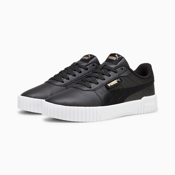 Carina 2.0 Women's Sneakers, PUMA Black-PUMA Gold-PUMA White, large-ZAF