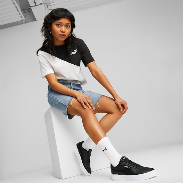 Carina 2.0 Women's Sneakers, PUMA Black-PUMA Gold-PUMA White, large-ZAF