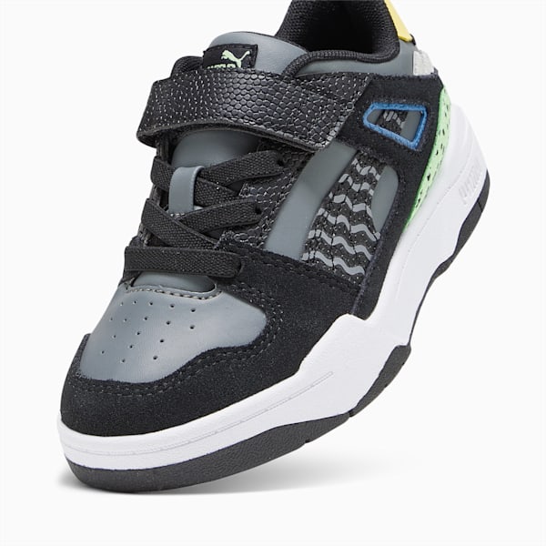 Slipstream Mix Match Kids' Sneakers, Cool Dark Gray-PUMA Black-Flaxen, large-ZAF