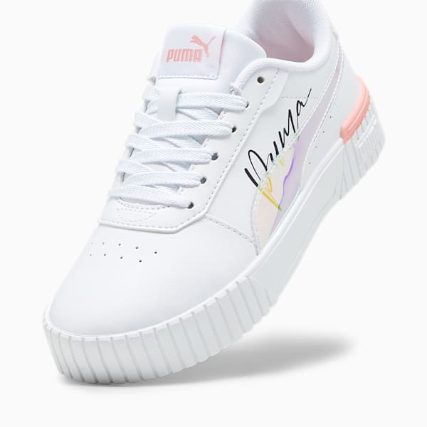 Carina 2.0 Crystal Wings Youth Sneakers, PUMA White-Peach Smoothie-PUMA Black, large-ZAF