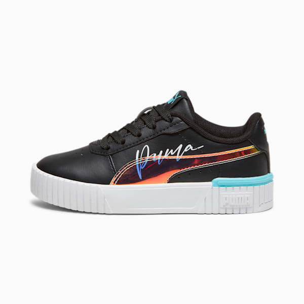 Carina 2.0 Crystal Wing Kids' Sneakers, PUMA Black-Team Aqua-PUMA White, large-ZAF