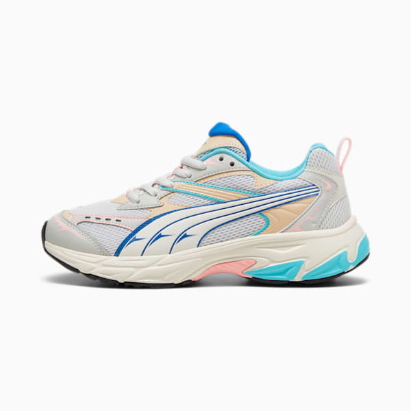Zapatillas PUMA Morphic, Feather Gray-Team Aqua-Frosted Ivory, large-ARG