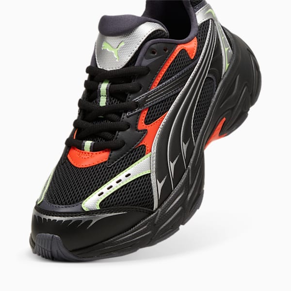 PUMA Morphic Sneakers, PUMA Black-Redmazing, large-ZAF
