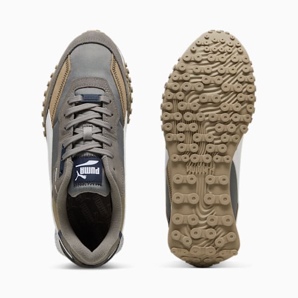 Blktop Rider Sneakers, Cast Iron-PUMA White, large-MEX