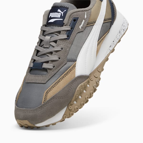 Blktop Rider Sneakers, Cast Iron-PUMA White, large-MEX