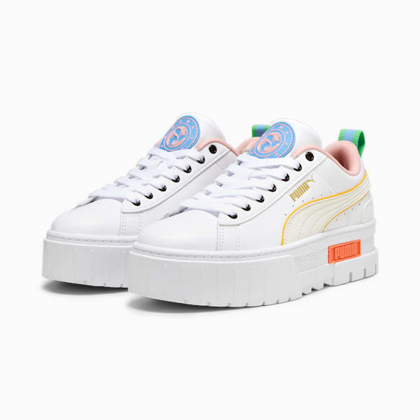 Mayze "Women on the Ball" Women's Sneakers, PUMA White, large-ZAF