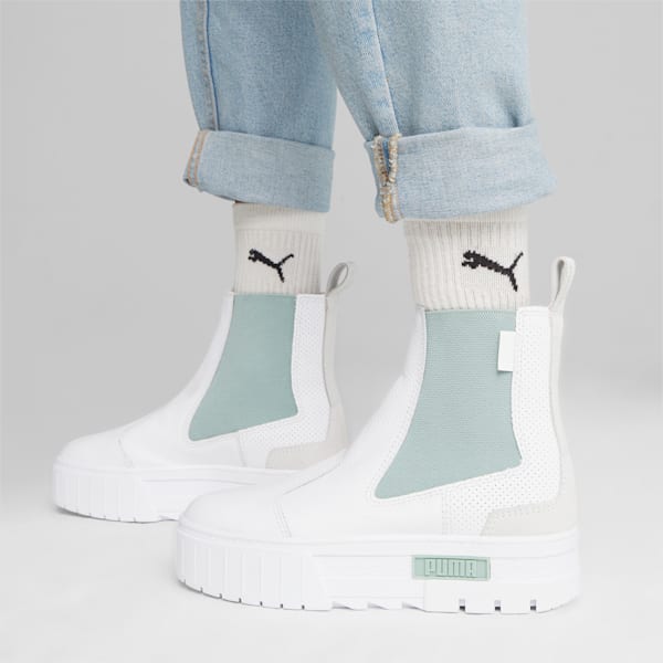 Mayze Chelsea Luxe Sneakers Women, PUMA White, large-ZAF