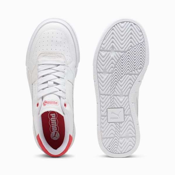 Cali Court Match Sneakers Women, PUMA White-Tart Cherry, large-ZAF