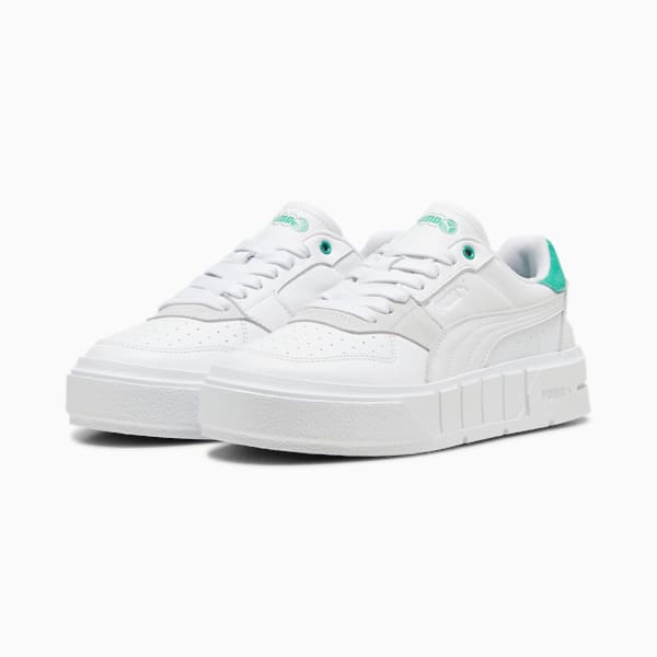 Cali Court Match Sneakers Women, PUMA White-Jade Frost, large-ZAF