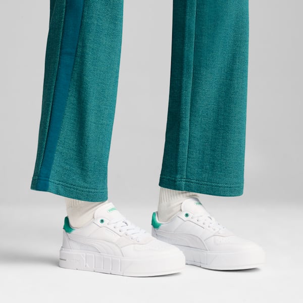 Cali Court Match Sneakers Women, PUMA White-Jade Frost, large-ZAF