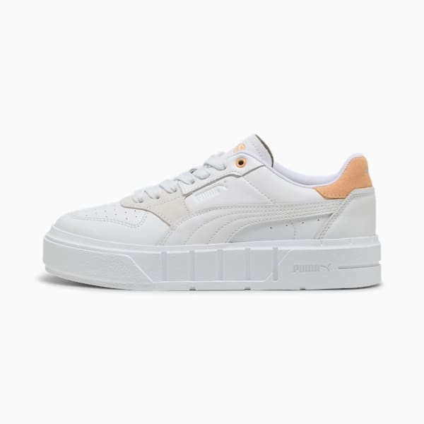 Cali Court Match Sneakers Women, PUMA White-Almost Apricot, large-ZAF