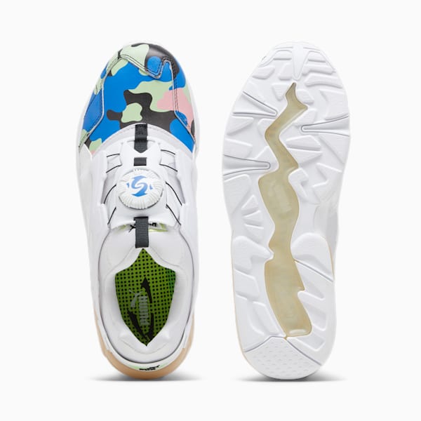 Disc Blaze Jungle Camo Sneakers, PUMA White-Ultra Blue, large-ZAF