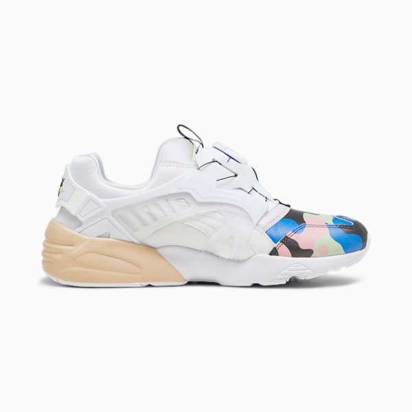 Disc Blaze Jungle Camo Sneakers, PUMA White-Ultra Blue, large-ZAF