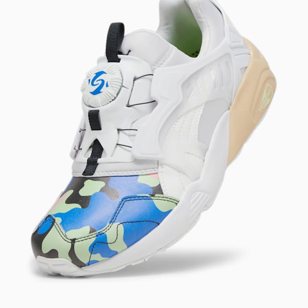 Disc Blaze Jungle Camo Sneakers, PUMA White-Ultra Blue, large-ZAF