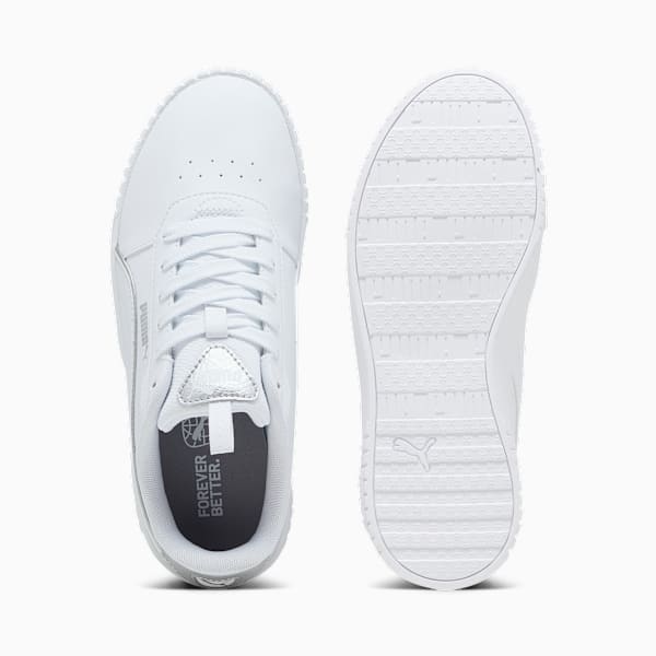 Tenis Carina 2.0 Pop Up Metallics Mujer, PUMA White-Matte Silver-PUMA Silver, large-MEX