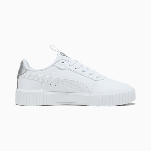 Tenis Carina 2.0 Pop Up Metallics Mujer, PUMA White-Matte Silver-PUMA Silver, large-MEX