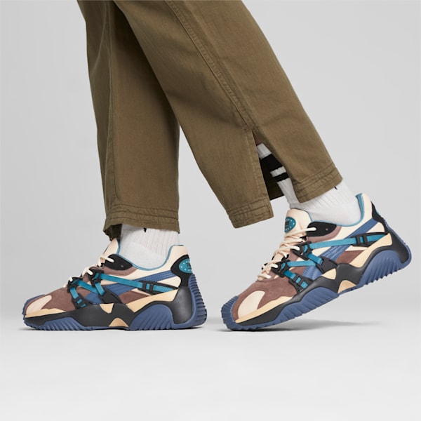 Voltaire Hike Sneakers, Cashew-Bold Blue, large-ZAF