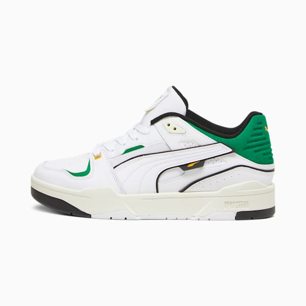 Slipstream Bball Sneakers, PUMA White-Archive Green, large-ZAF