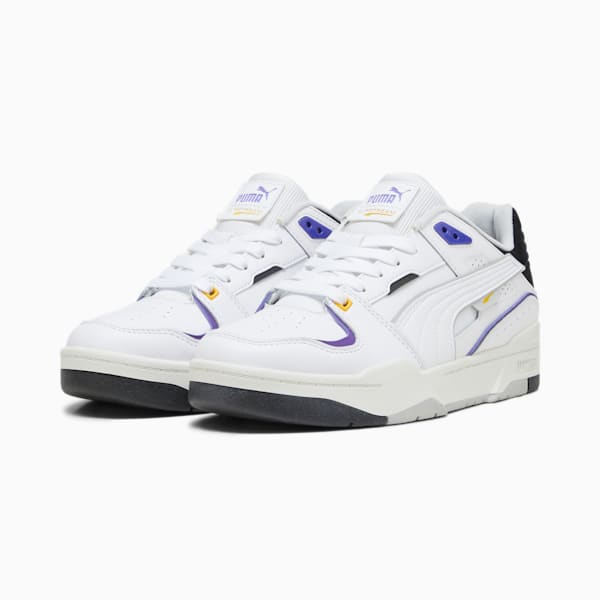 Slipstream Bball Sneakers, PUMA White-PUMA Black, large-ZAF