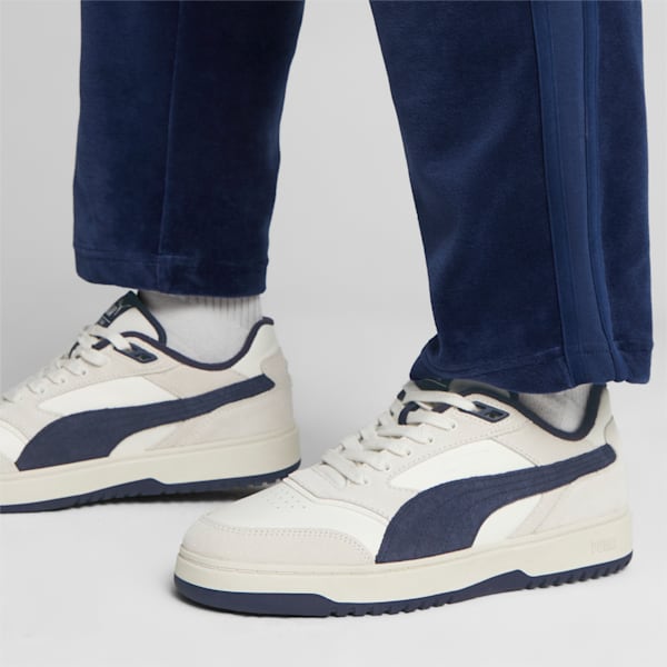 PUMA Doublecourt PRM, Warm White-New Navy, large-ZAF