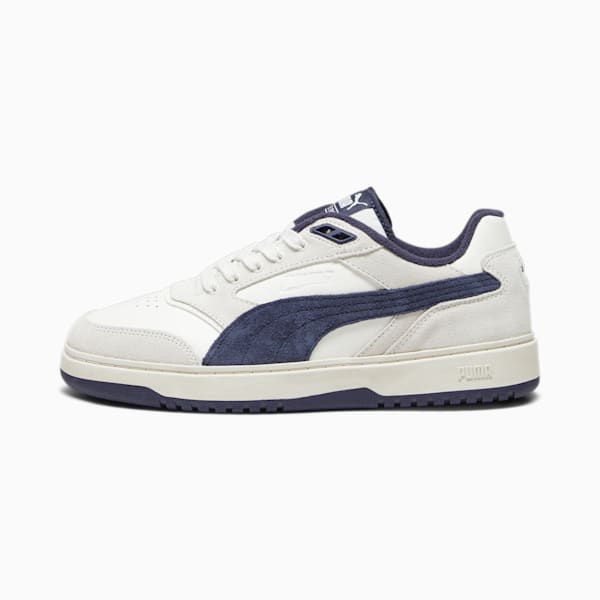 PUMA Doublecourt PRM, Warm White-New Navy, large-ZAF