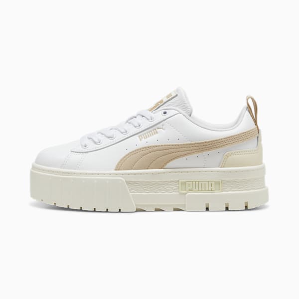 Mayze OW Sneakers Women, PUMA White-Putty-Warm White, large-ZAF