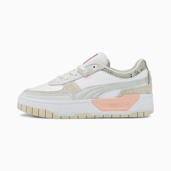 Cali Dream Animalia Snake Sneakers Women, PUMA White-PUMA White-Pristine, large-ZAF