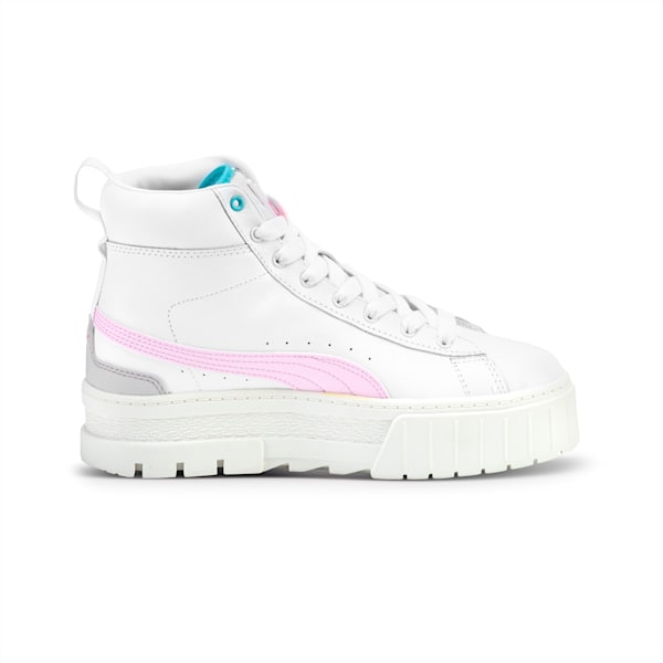 Zapatillas Mayze Binding para mujer, PUMA White-Pearl Pink-Ravish, large-ARG