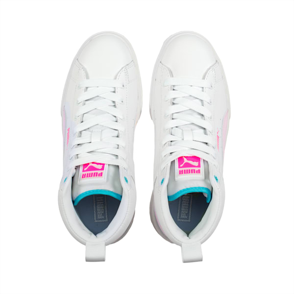 Zapatillas Mayze Binding para mujer, PUMA White-Pearl Pink-Ravish, large-ARG