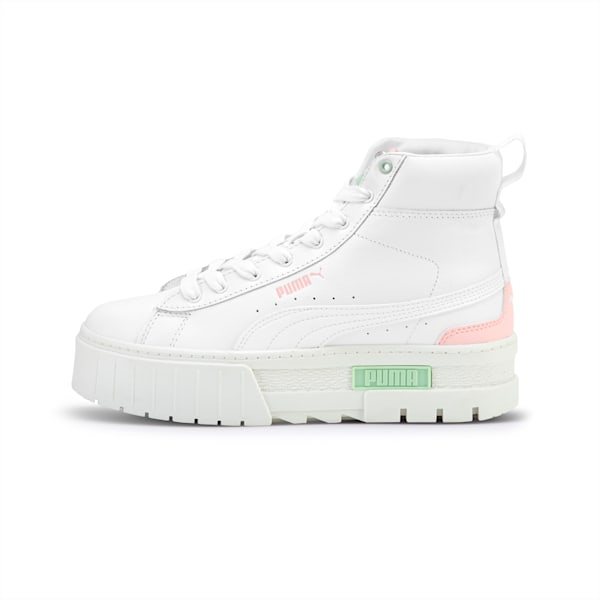 Zapatillas Mayze Binding para mujer, PUMA White-Rose Dust, large-ARG