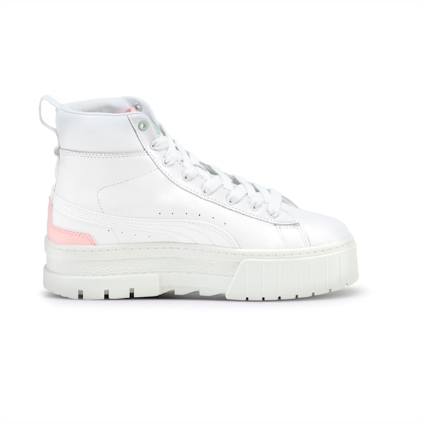 Zapatillas Mayze Binding para mujer, PUMA White-Rose Dust, large-ARG