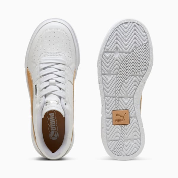 Tenis Cali Court Match para mujer, PUMA White-Warm Beige, large-MEX